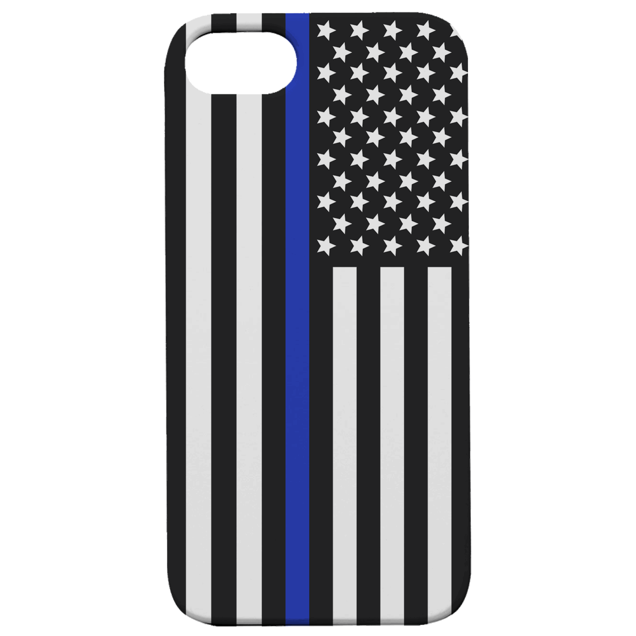 Flag Police 1 - UV Color Printed Wood Phone Case
