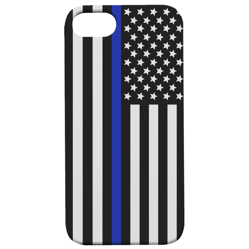 Flag Police 1 - UV Color Printed Wood Phone Case