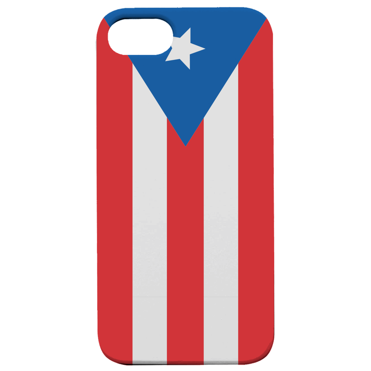Flag Puerto Rico - UV Color Printed Wood Phone Case