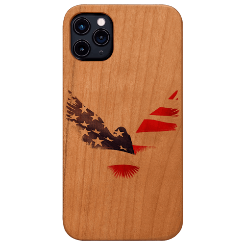 Flag Bird - UV Color Printed Wood Phone Case