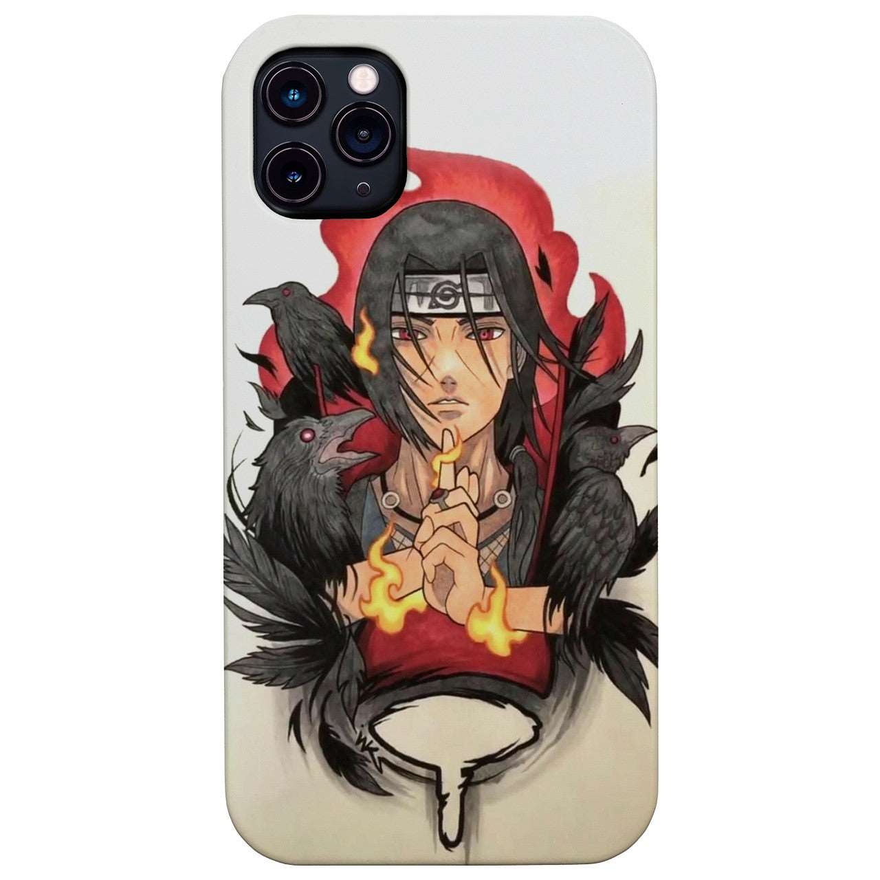 Anime Itachi Uchiha - UV Color Printed Wood Phone Case