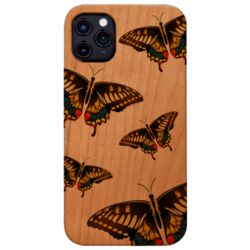 Colorful Butterfly - UV Color Printed Wood Phone Case