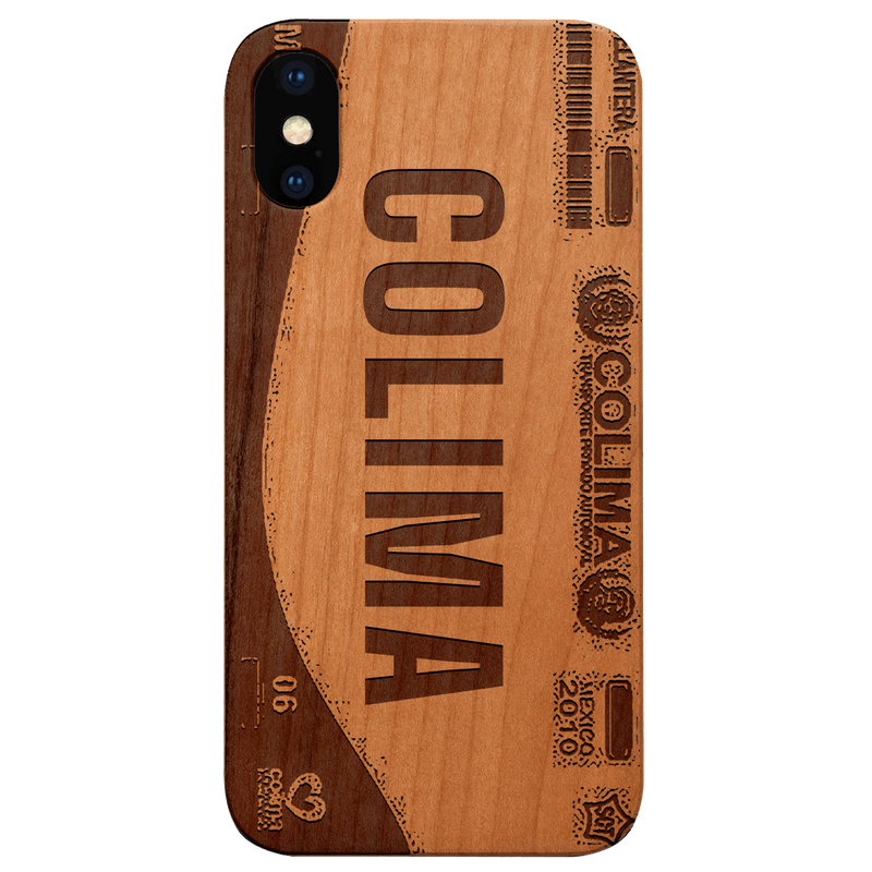 COLIMA - Plate Engraved Wood Phone Case