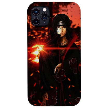 Deku of Sharingan - UV Color Printed Wood Phone Case