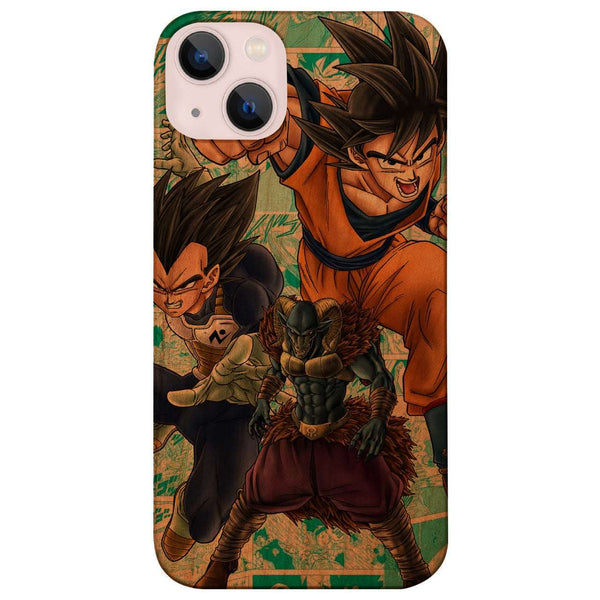 Dragon Ball Team - UV Color Printed Wood Phone Case