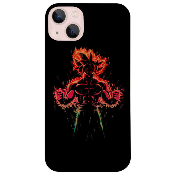 Dragon Ball Z Black - UV Color Printed Wood Phone Case