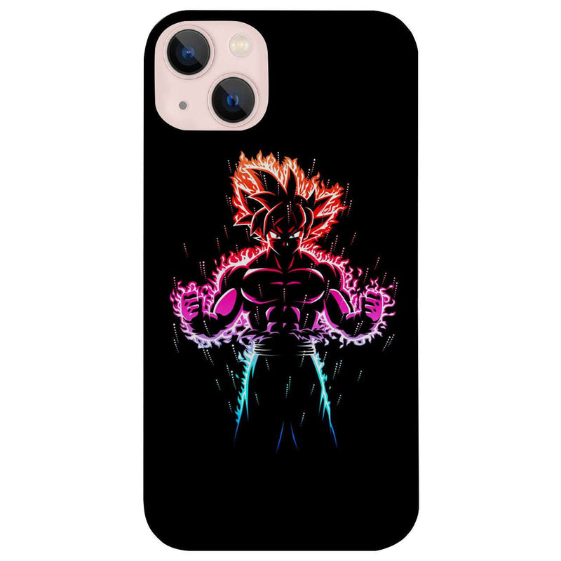 Dragon Ball Z Black - UV Color Printed Wood Phone Case