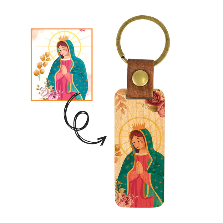 Customize Wood Keychain