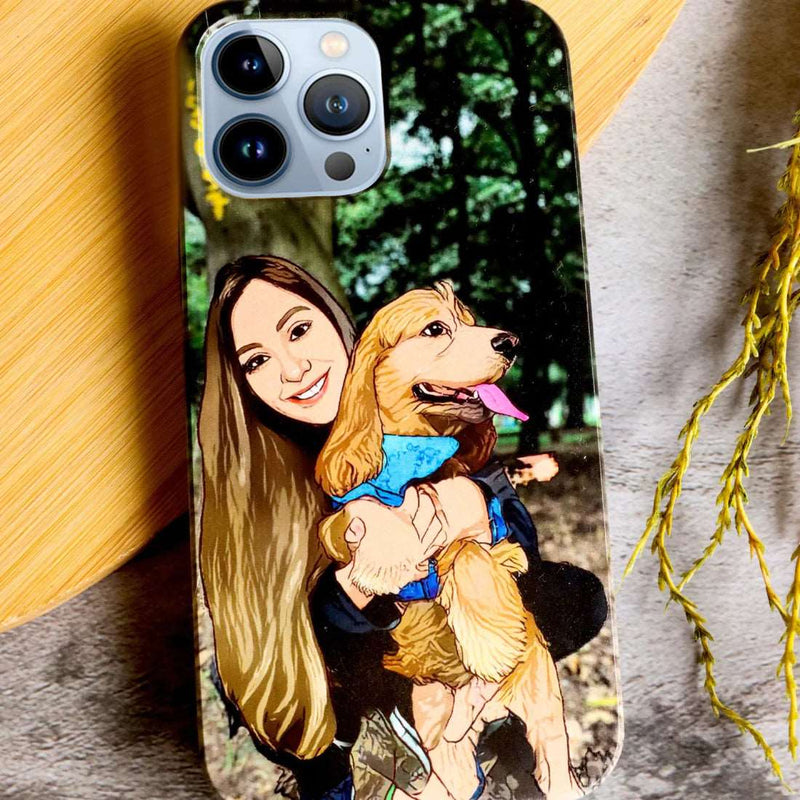 Cartoon Yourself Customize Wood Phone Case