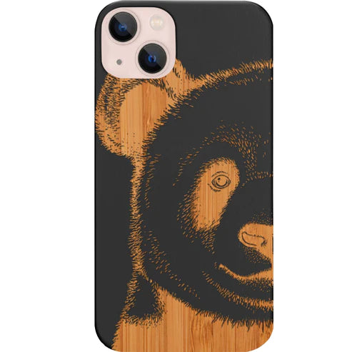 Panda - Engraved Wood Phone Case