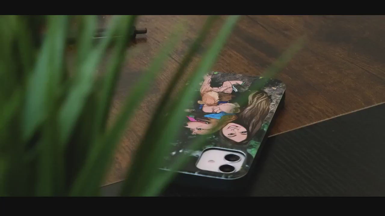 Cartoon Yourself Customize Wood Phone Case