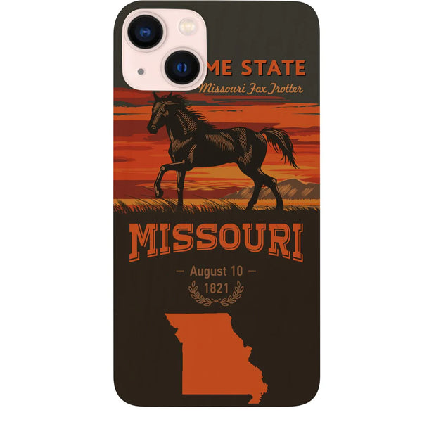 State Missouri Color Printed Wood Phone Case