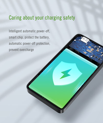 Real Wood Powerbank 10.000 mAh High Efficieny Charging Option