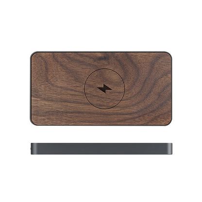 Real Wood Powerbank 10.000 mAh High Efficieny Charging Option