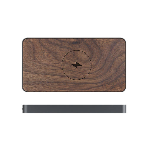 Real Wood Powerbank 10.000 mAh High Efficieny Charging Option