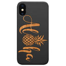 Aloha Pineapple - Engraved Wood Phone Case