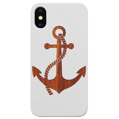 Anchor 2 - Engraved Wood Phone Case