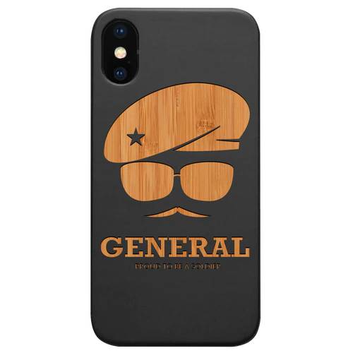 Army Rank General - Engraved Wood Phone Case