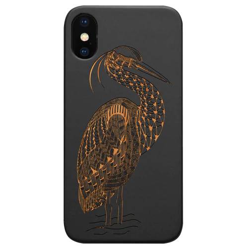 Bird Mandala - Engraved Wood Phone Case