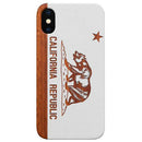 California Flag - Engraved Wood Phone Case