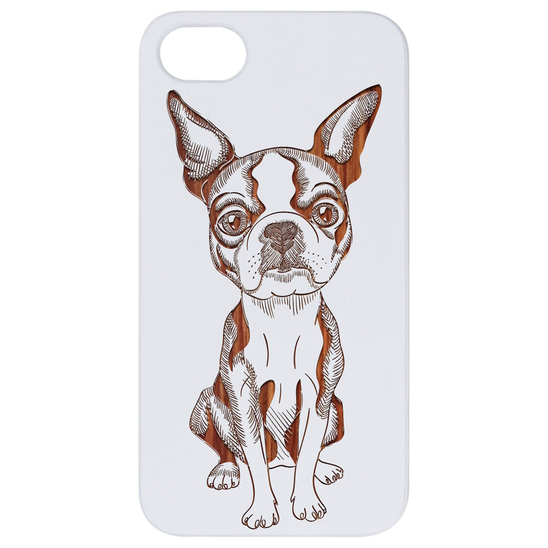 French Bulldog - Engraved Wood Phone Case