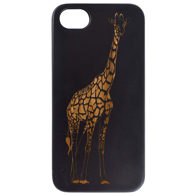 Giraffe - Engraved Wood Phone Case