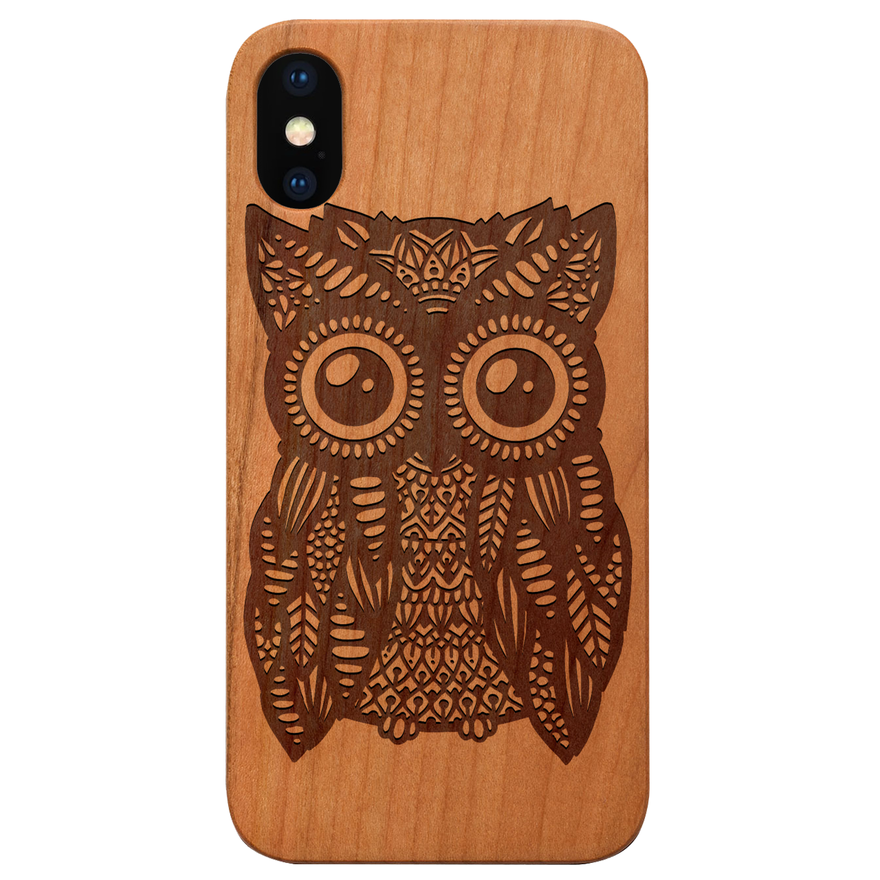 Great Owl - Engraved Wood Phone Case