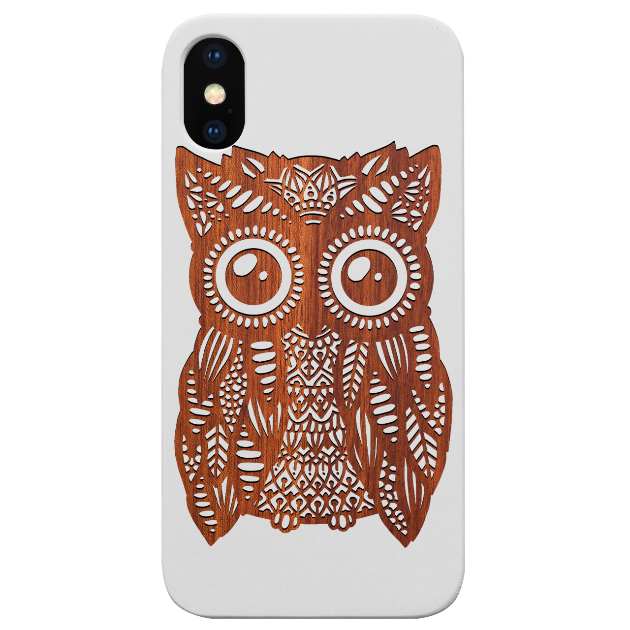 Great Owl - Engraved Wood Phone Case