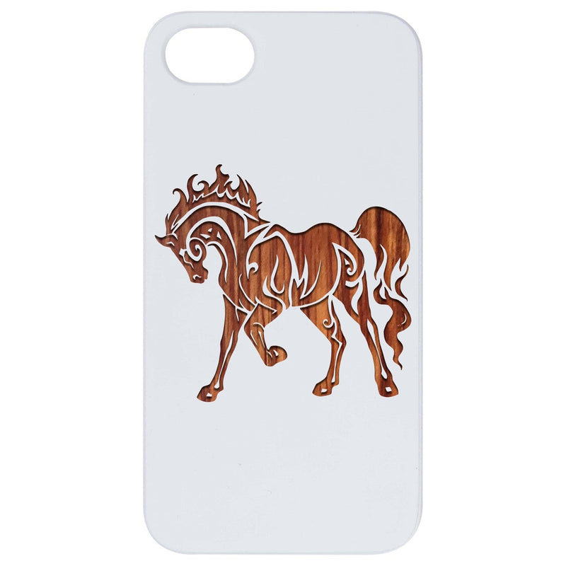 Horse 2 - Engraved Wood Phone Case