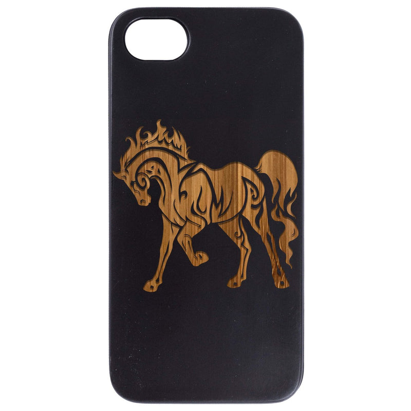 Horse 2 - Engraved Wood Phone Case