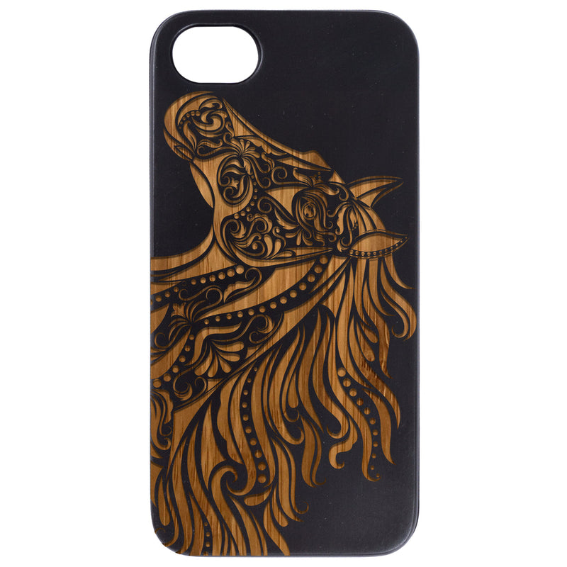 Horse Head - Engraved Wood Phone Case