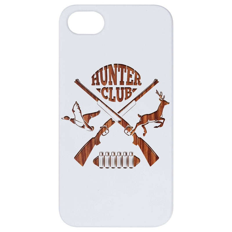 Hunter Club - Engraved Wood Phone Case