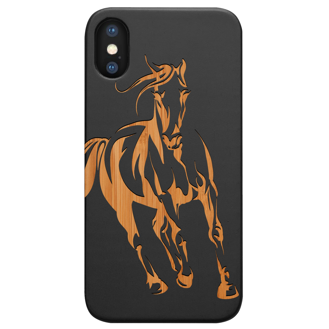 Horse 1 - Engraved Wood Phone Case