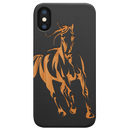 Horse 1 - Engraved Wood Phone Case