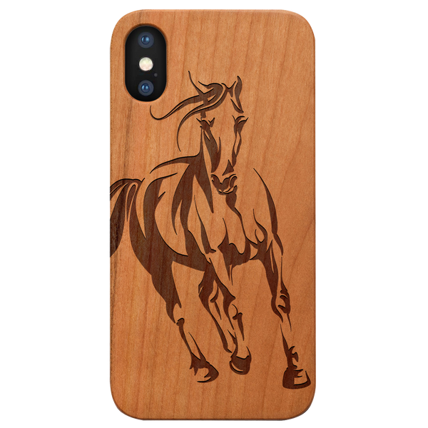 Horse 1 - Engraved Wood Phone Case