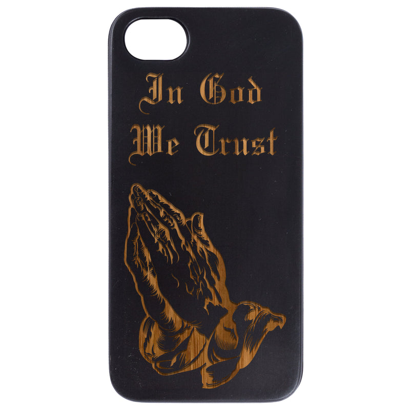 In God We Trust - Engraved Wood Phone Case