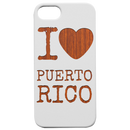 I Love Puerto Rico - Engraved Wood Phone Case