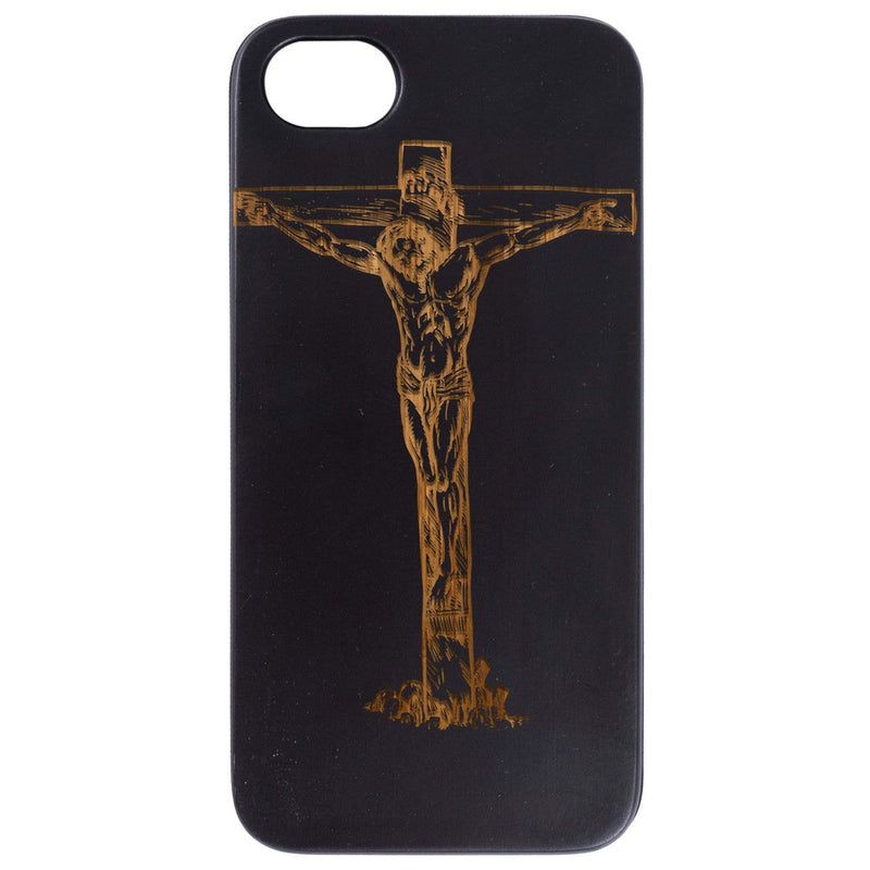 Jesus Cross - Engraved Wood Phone Case