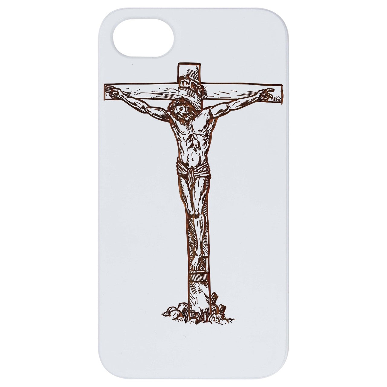 Jesus Cross - Engraved Wood Phone Case