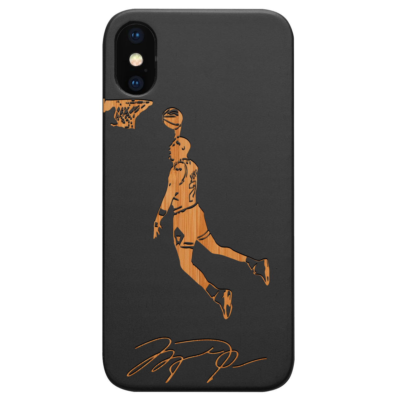 Jordan Signature - Engraved Wood Phone Case