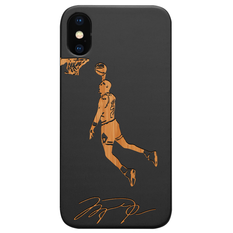 Jordan Signature - Engraved Wood Phone Case