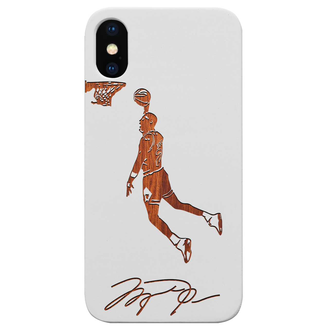 Jordan Signature - Engraved Wood Phone Case