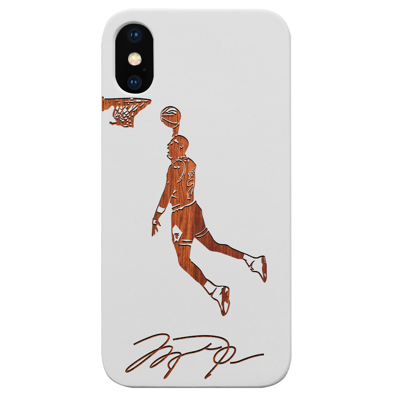 Jordan Signature - Engraved Wood Phone Case