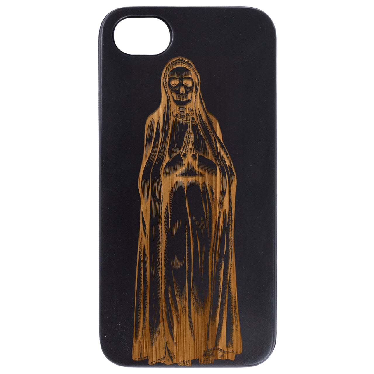 La Santa Muerte 2 - Engraved Wood Phone Case