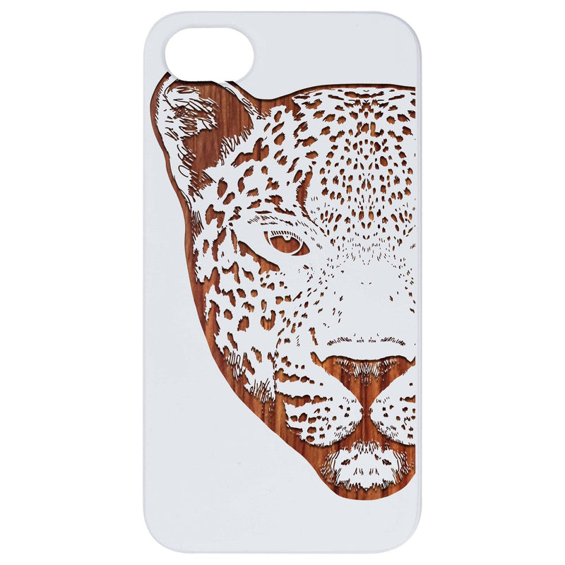 Leopard - Engraved Wood Phone Case