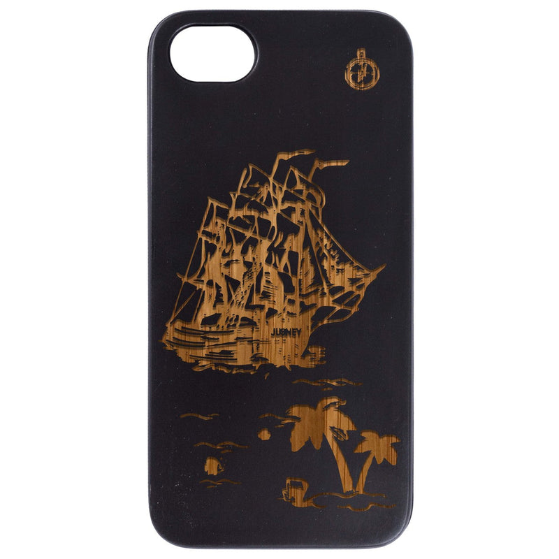 Lost Is Land - Engraved Wood Phone Case