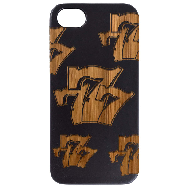 Lucky Seven - Engraved Wood Phone Case