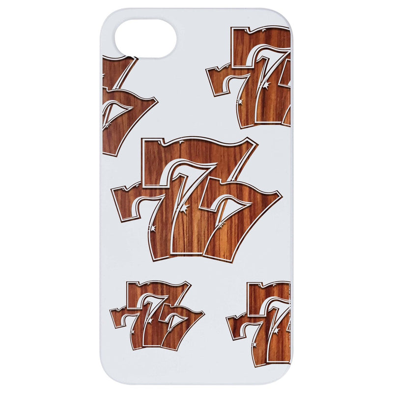 Lucky Seven - Engraved Wood Phone Case