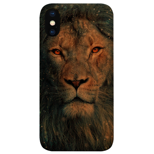 Lion Face Snow - UV Color Printed Wood Phone Case