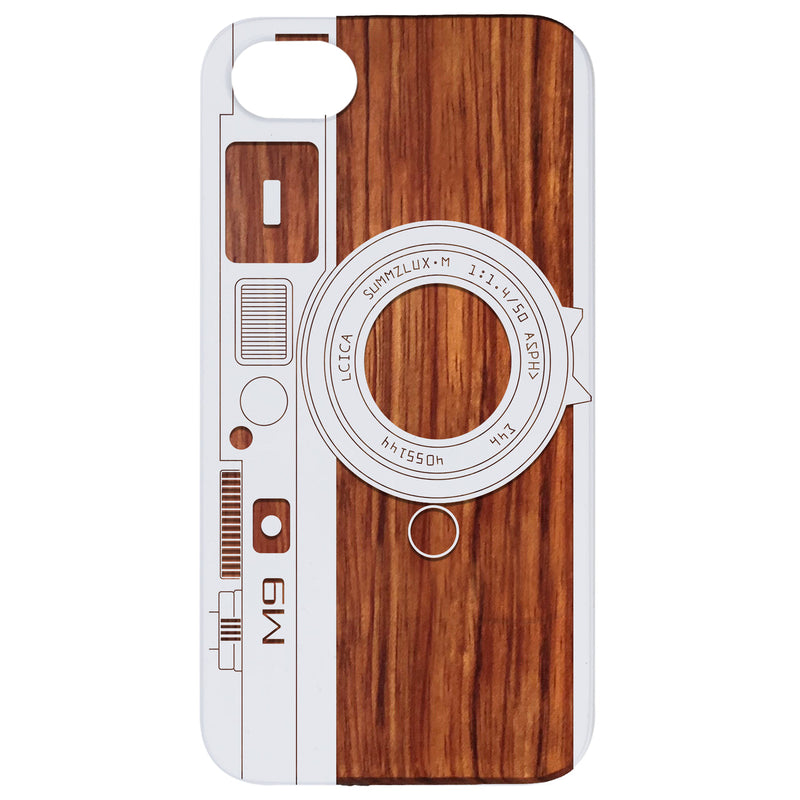 M9 Camera - Engraved Wood Phone Case